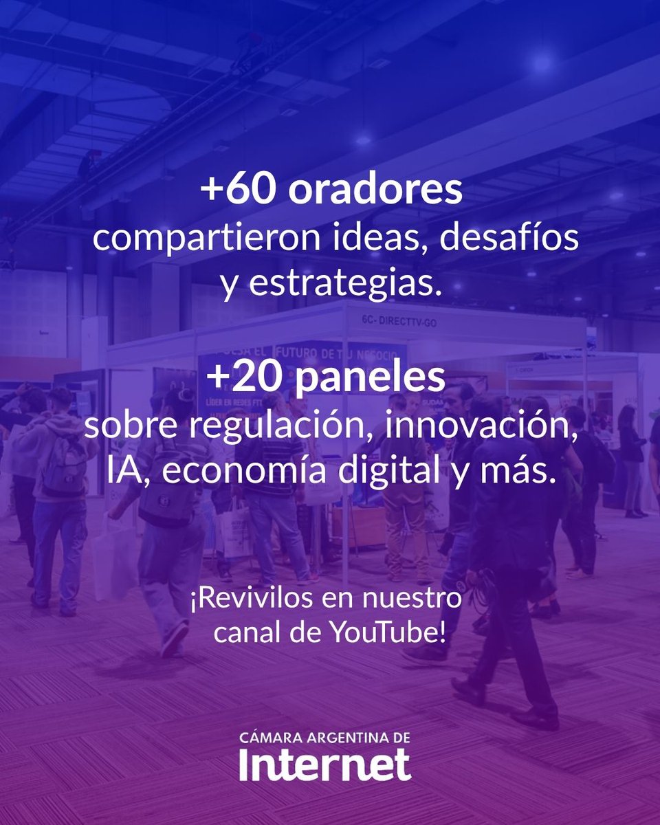 CabaseAr's tweet image. #InternetDay2025 puso a la #conectividad en el centro del #IndustriaTIC

💬 Debatimos
🤝 Nos conectamos
🚀 Proyectamos 

📸 Mirá la galería completa en el sitio web del evento internetday.com.ar y reviví los paneles desde nuestro canal de YouTube

#CABASE #EconomíaDigital