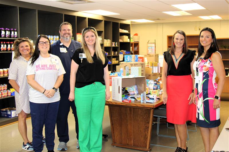 National Park College's Helping Hawks Food Pantry received generous donations from CHI St. Vincent last month. Read more at np.edu/news #ThisIsNPC