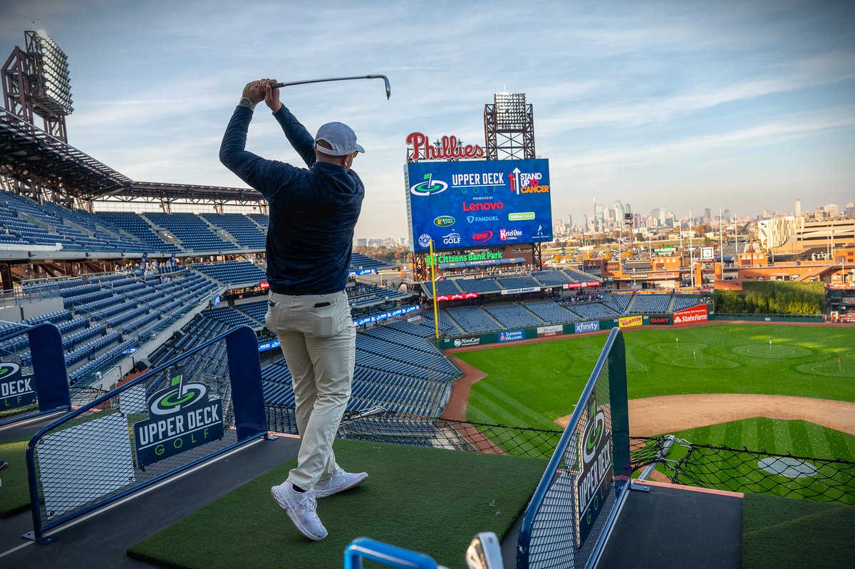 PhilliesCBP's tweet image. Upper Deck Golf is back at The Bank this fall from November 12-15 ⛳️
Sign up now for early access: atmlb.com/4jIY7DG
