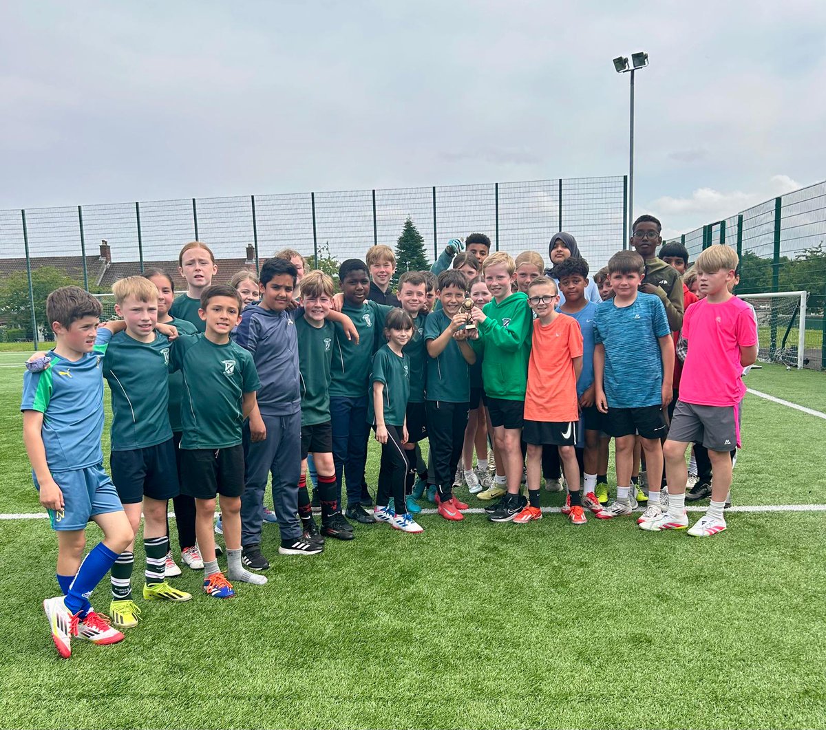 Inter Class Football Tournament
Well done to the joint winners of the P6/7 football competition, Mrs Graham's P7 class and Miss Torrans' P6 class.