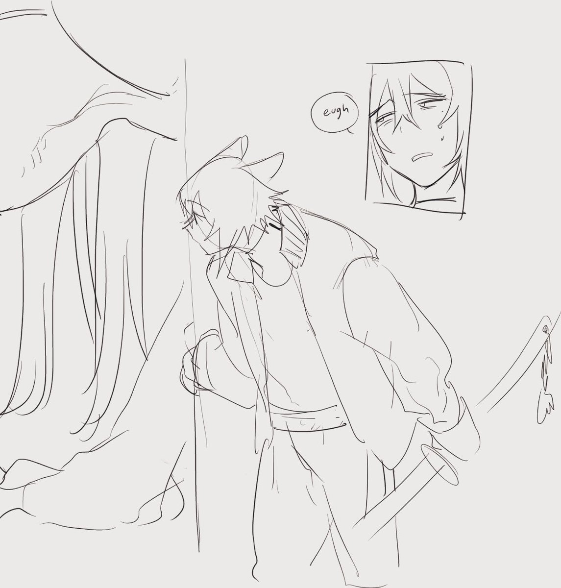 Pathetic scribbles
(And a sprite I made)

🐈‍⬛