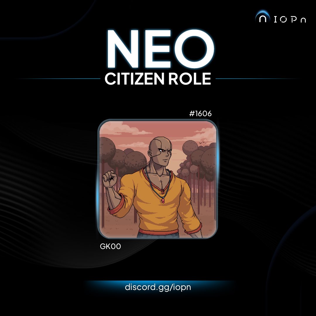 Your ID is offchain. Mine isn’t.
Minted my Neo-Citizen card in <a href="/IOPn_io/">IOPn</a>.
A sovereign Layer 1 begins with identity.
discord.gg/iopn