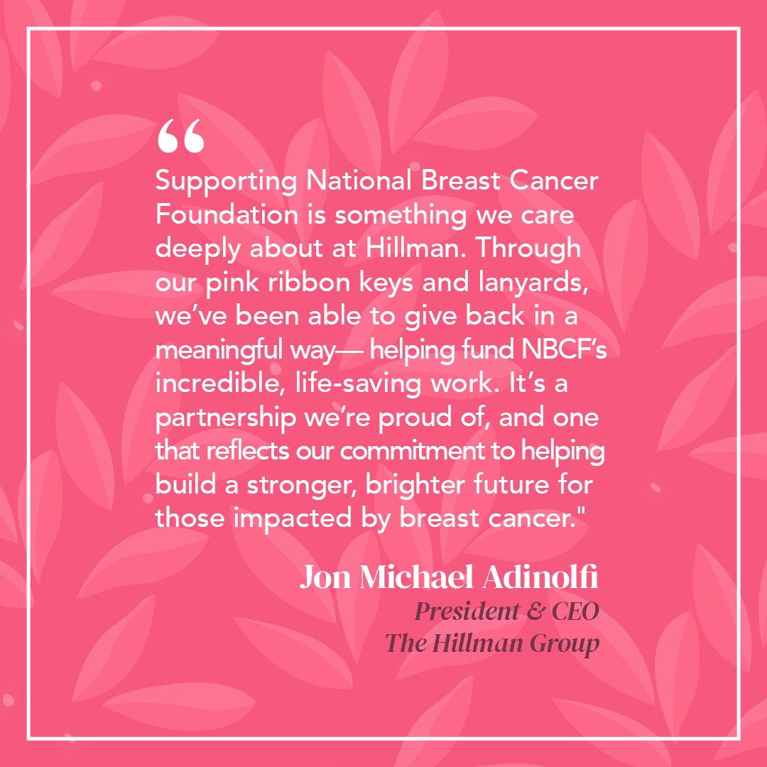 NBCF (@nbcf) on Twitter photo Thank you to <a href="/TheHillmanGroup/">The Hillman Group</a> for 15 years of partnership! Since 2010, The Hillman Group has donated over $1.2 million to support NBCF's mission of #HelpingWomenNow through their year-round campaign. We are so grateful for their impact on the community! Thank you to <a href="/TheHillmanGroup/">The Hillman Group</a> for 15 years of partnership! Since 2010, The Hillman Group has donated over $1.2 million to support NBCF's mission of #HelpingWomenNow through their year-round campaign. We are so grateful for their impact on the community!