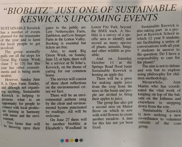 Great Big Green Week !! <a href="/KeswickTourism/">info@keswick.org</a>