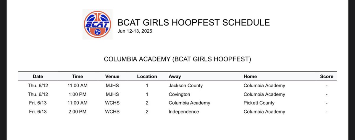 Reese Shirley (@reeseshirley4) on Twitter photo BCAT 6/12-13 at Mt Juliet Thursday and Wilson Central Friday <a href="/CAAthletics79/">Columbia Academy (TN) Athletics</a> <a href="/TBWexposure/">Team Brandan Wright</a> <a href="/PGHTennessee/">Prep Girls Hoops Tennessee</a> BCAT 6/12-13 at Mt Juliet Thursday and Wilson Central Friday <a href="/CAAthletics79/">Columbia Academy (TN) Athletics</a> <a href="/TBWexposure/">Team Brandan Wright</a> <a href="/PGHTennessee/">Prep Girls Hoops Tennessee</a>