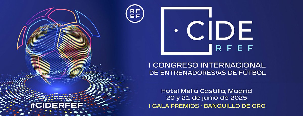 🆕 La <a href="/rfef/">RFEF</a> organiza el ‘𝗜 𝗖𝗼𝗻𝗴𝗿𝗲𝘀𝗼 𝗜𝗻𝘁𝗲𝗿𝗻𝗮𝗰𝗶𝗼𝗻𝗮𝗹 𝗱𝗲 𝗘𝗻𝘁𝗿𝗲𝗻𝗮𝗱𝗼𝗿𝗲𝘀/𝗮𝘀 𝗱𝗲 𝗙𝘂́𝘁𝗯𝗼𝗹 𝗥𝗙𝗘𝗙’

🙋🏻‍♂️🙋🏻‍♀️EXPERT@S de primer nivel
🗓️ 20 y 21 de junio
📍 <a href="/MeliaHotelsInt/">Meliá Hotels International</a> Castilla, Madrid

✍️ NOTICIA E INSCRIPCIÓN 👇 
fvf-bff.eus/pnfg/NNws_ShwN…