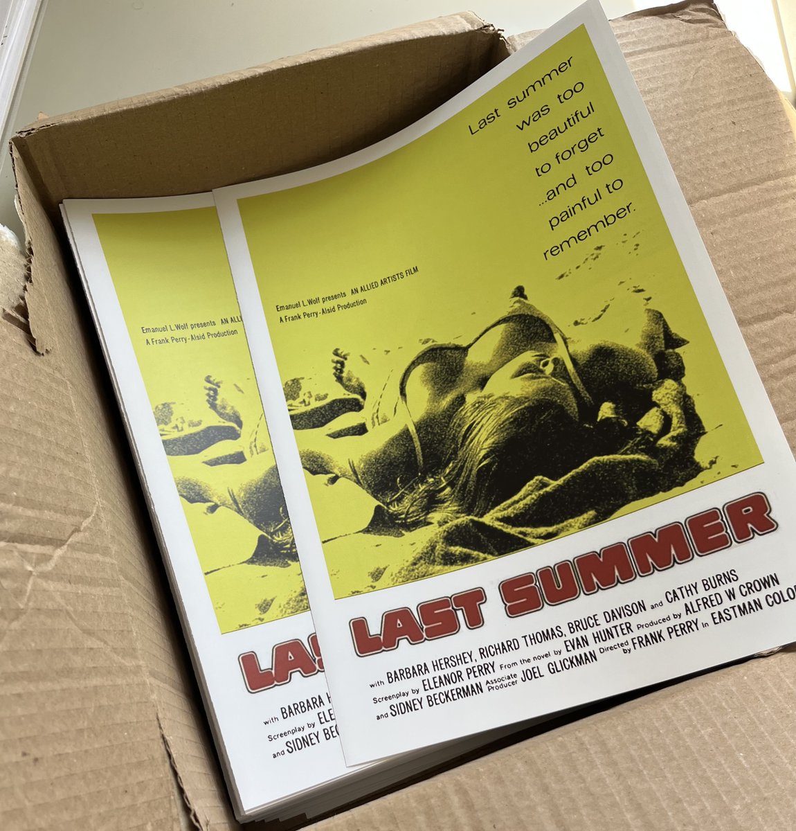 LostReelsUK's tweet image. Special handouts for a special screening. The @BFI Film on Film Festival 2025 starts tomorrow and the LAST SUMMER screening is on Friday! I couldn't be more excited.