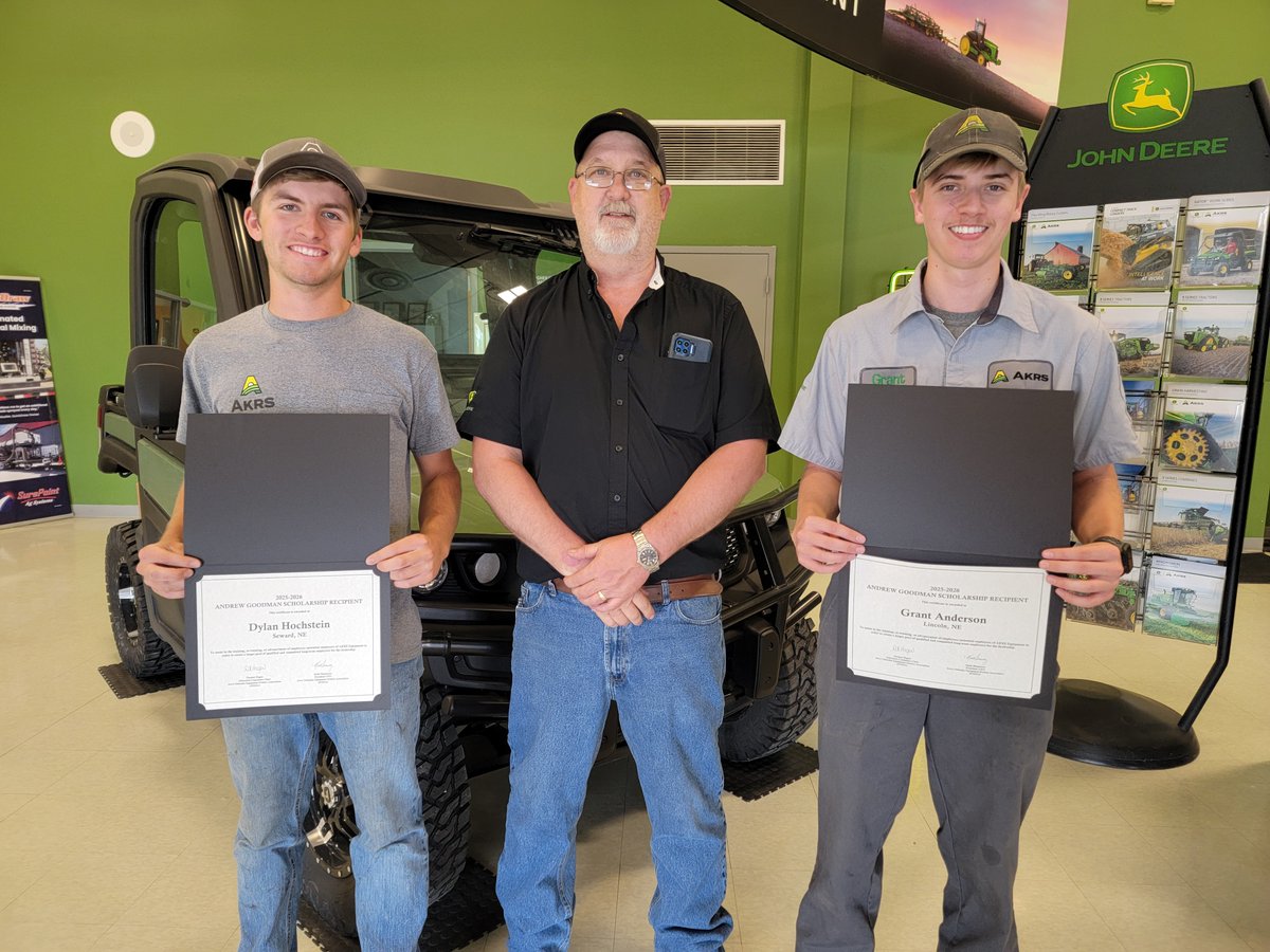 AKRS is proud to support the next generation of industry leaders!

Dylan Hochstein and Grant Anderson have been awarded the Andrew Goodman Scholarship. At AKRS, we're not just building careers, we're building the future of ag.
 
#AKRSProud