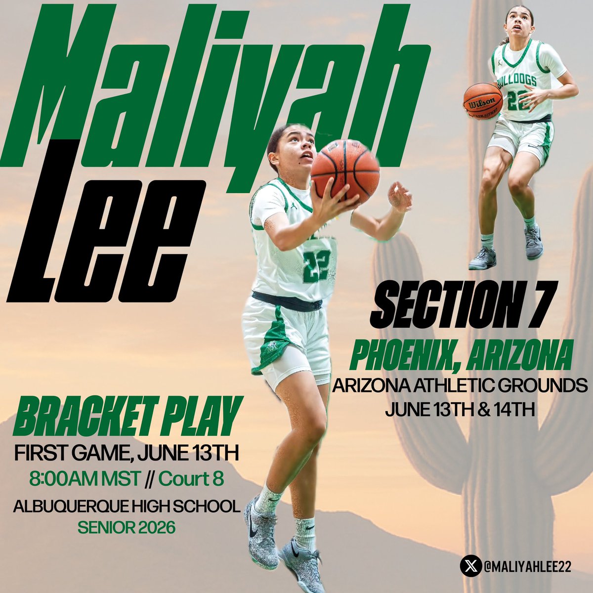 MaliyahLee22's tweet photo. My section 7 schedule in Arizona! https://t.co/kJiAYeKRCb