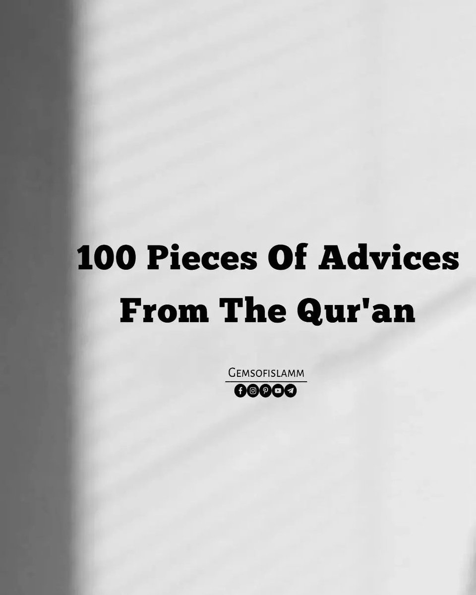 100 Lessons from the Holy Qur'an...

THREAD