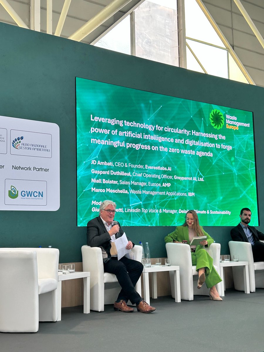 AMP (@ampsortation) on Twitter photo How can technology accelerate meaningful progress toward circularity? Our Niall Bolster, regional sales manager, explored the possibilities in a panel discussion at #WME2025 alongside leaders from <a href="/IBM/">IBM</a>, <a href="/EverestLabs_ai/">EverestLabs</a>, and <a href="/greyparrotai/">Greyparrot</a> this week in Bologna, Italy. How can technology accelerate meaningful progress toward circularity? Our Niall Bolster, regional sales manager, explored the possibilities in a panel discussion at #WME2025 alongside leaders from <a href="/IBM/">IBM</a>, <a href="/EverestLabs_ai/">EverestLabs</a>, and <a href="/greyparrotai/">Greyparrot</a> this week in Bologna, Italy.