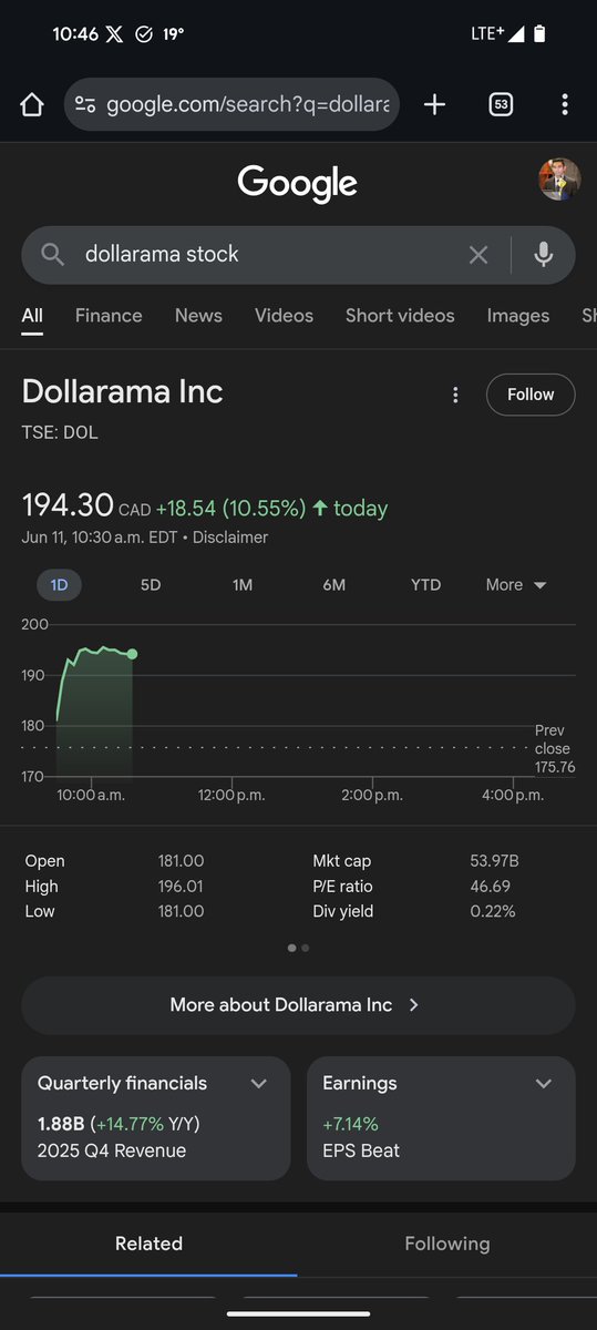 yasasw's tweet photo. $DOL carrying the portfolio at this point lol https://t.co/dH8vj6bAOQ
