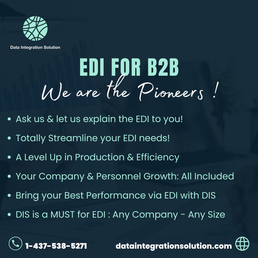 DataInteg07's tweet image. We streamline your EDI needs ✅ and help you level up your operational efficiency 🚀
 Curious how EDI can benefit your business?
 💬 Ask us — we’ll explain how seamless digital integration can save time, reduce errors, and optimize your workflow.
#EDISolution