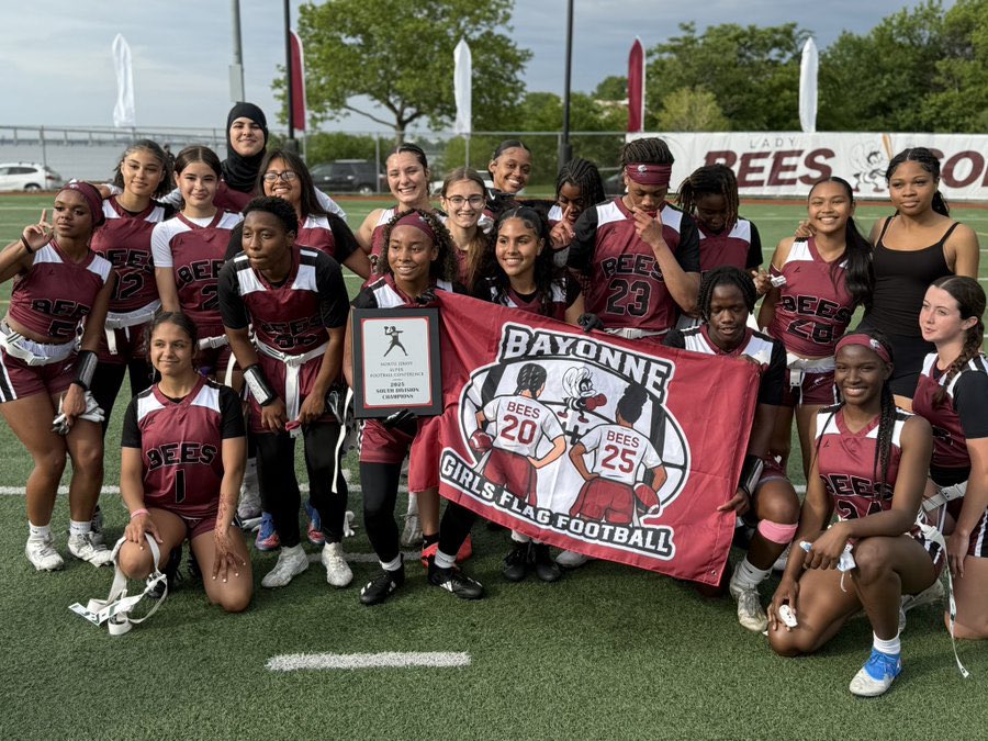 Bayonne High School (@bayonnehigh) on Twitter photo GIRLS FLAG STATE CHAMPIONSHIP GAME !
SATURDAY 5pm @ KEAN UNIVERSITY #GOBEES <a href="/BayonneBOE/">BayonneBOE</a> <a href="/CityofBayonne/">City of Bayonne</a> <a href="/HudsonCoNJDOE/">Hudson County Office of Education</a> <a href="/JBernsteinHS/">Jason Bernstein</a> <a href="/DavisForBayonne/">Mayor Jimmy Davis</a> <a href="/KenKopacz/">Ken Kopacz</a> <a href="/BPSSpecialSrvs/">BBOEDSpecialServices</a> <a href="/PositiveBayonne/">Positively Bayonne</a> <a href="/FootballBayonne/">Bayonne Football</a> <a href="/BHSbeesbaseball/">BHSbeesbaseball</a> <a href="/BPSScienceDept/">BBOED Science Dept</a> <a href="/BayonneBuzzPod/">The Bayonne Buzz Podcast</a> GIRLS FLAG STATE CHAMPIONSHIP GAME !
SATURDAY 5pm @ KEAN UNIVERSITY #GOBEES <a href="/BayonneBOE/">BayonneBOE</a> <a href="/CityofBayonne/">City of Bayonne</a> <a href="/HudsonCoNJDOE/">Hudson County Office of Education</a> <a href="/JBernsteinHS/">Jason Bernstein</a> <a href="/DavisForBayonne/">Mayor Jimmy Davis</a> <a href="/KenKopacz/">Ken Kopacz</a> <a href="/BPSSpecialSrvs/">BBOEDSpecialServices</a> <a href="/PositiveBayonne/">Positively Bayonne</a> <a href="/FootballBayonne/">Bayonne Football</a> <a href="/BHSbeesbaseball/">BHSbeesbaseball</a> <a href="/BPSScienceDept/">BBOED Science Dept</a> <a href="/BayonneBuzzPod/">The Bayonne Buzz Podcast</a>