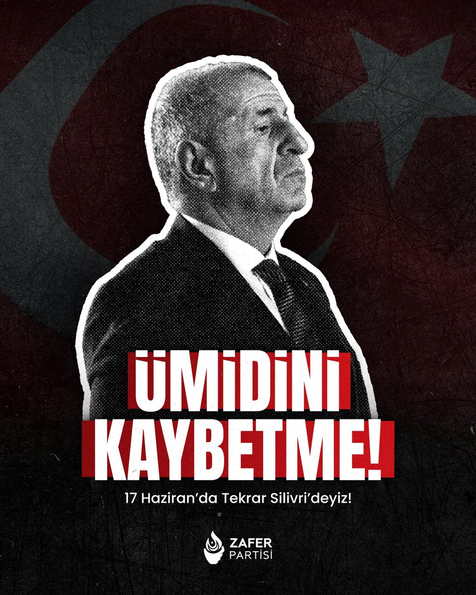Ümidini kaybetme, mücadeleye devam et!
17 Haziran’da tekrar Silivri’deyiz.
Hocamızı geri alacağız!

#ÜmitÖzdağaÖzgürlük