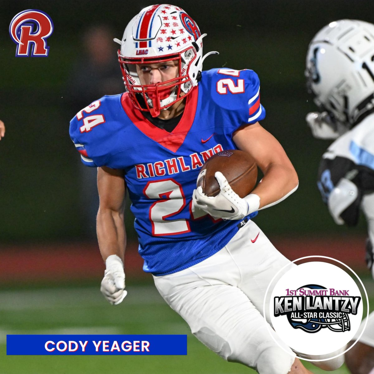 🏈 Good Luck, Rams! 

Join us in wishing the best of luck to our Richland players as they represent our school in the Ken Lantzy All-Star Classic this Friday, June 13th! 

🎥 Can’t make it to the game? Watch it live here: wccsradio.com

#LantzyClassic #OneGoal