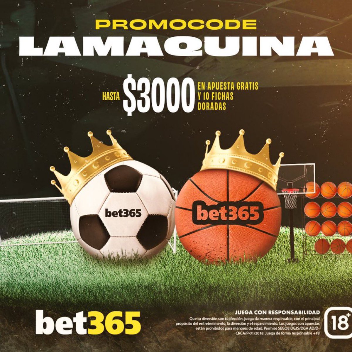 !!$3000 EN APUESTAS GRATIS!! 

Regístrate 👇🏻con mi código “LAMAQUINA” para tenerlo!! 🔥🔥

bit.ly/LAMAQUINA365 

Juega con responsabilidad! 🔞