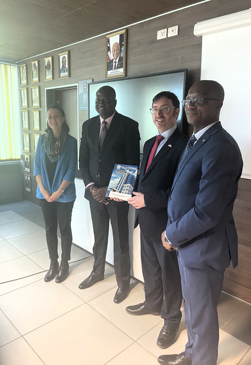 UKinLiberia 🇬🇧🇱🇷 (@ukinliberia) on Twitter photo Charge d'Affaires Simon visited the Central Bank of Liberia today to meet Governor Saamoi & his senior team.
We all shared updates on the emerging partnership between CBL and the UK's <a href="/hmtreasury/">HM Treasury</a> to tackle money-laundering & terrorism financing in Liberia 🇬🇧🇱🇷
#GoFarGoTogether Charge d'Affaires Simon visited the Central Bank of Liberia today to meet Governor Saamoi & his senior team.
We all shared updates on the emerging partnership between CBL and the UK's <a href="/hmtreasury/">HM Treasury</a> to tackle money-laundering & terrorism financing in Liberia 🇬🇧🇱🇷
#GoFarGoTogether
