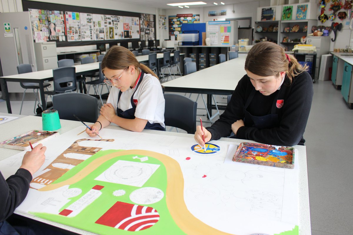 We're very proud of our talented artists who have been selected to work on a special design for St Thomas Becket church. This will be displayed as part of the church's 800th anniversary celebrations marking its long history of serving our community. Well done Hannah C and Ella V