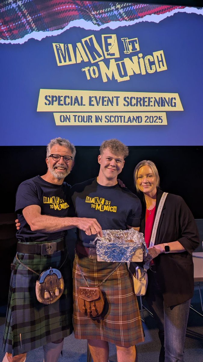 From Huntly to Stirling and Ellon, all the way to Hampden Park for the Scotland vs. Iceland game, it’s been a busy week for the Make it to Munich team!

Thanks to everyone who has come out to support us - our next screening is in Montrose TONIGHT: tickets.montroseplayhouse.co.uk/movie/landxsea…