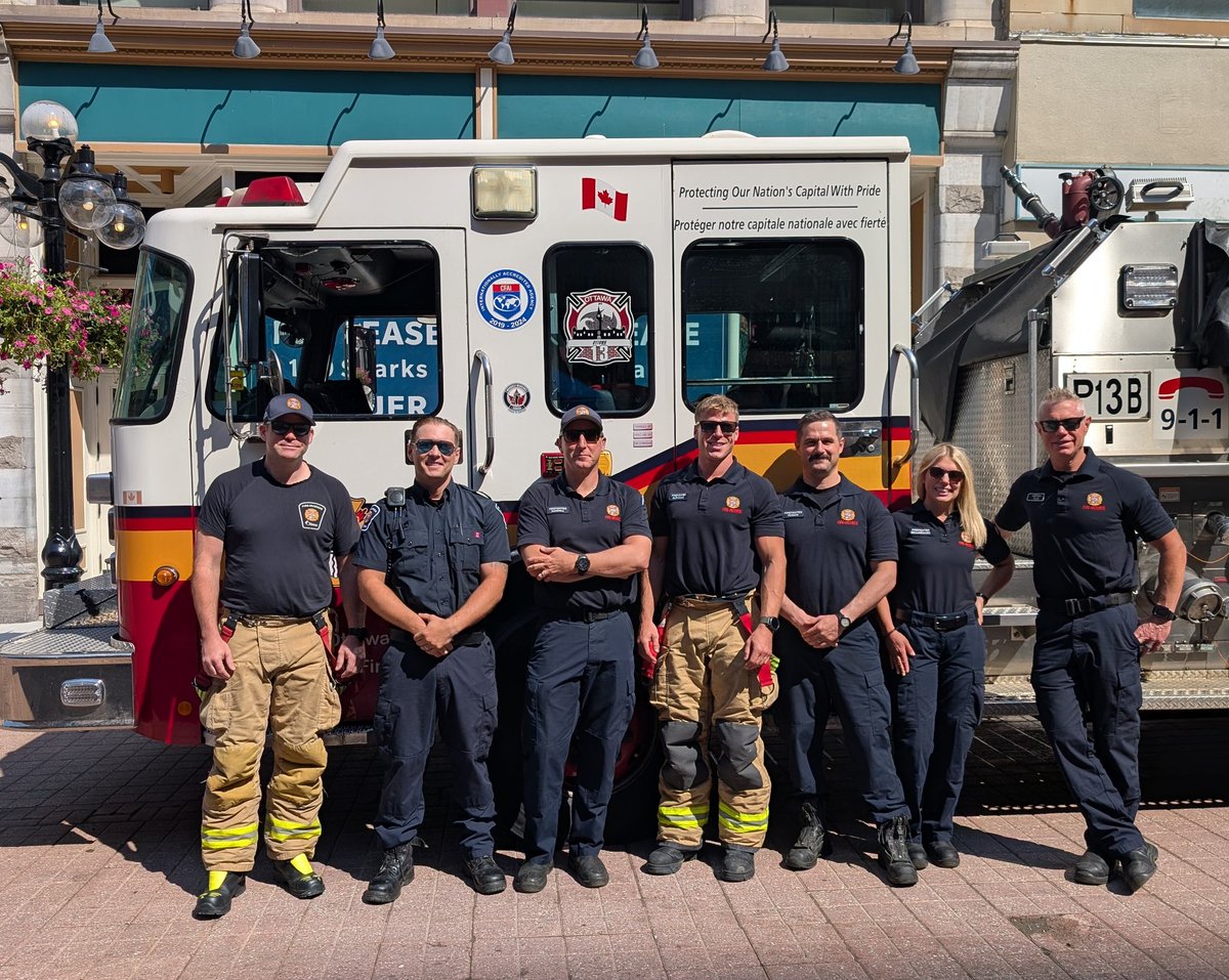 Great day for the Kidney Foundation's Loonie and Twoonie drive. Come see us on Sparks Street!