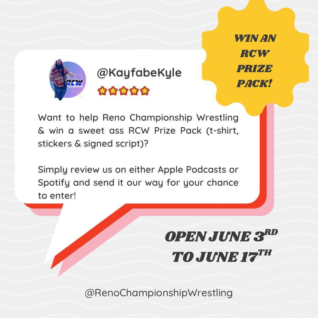 The penultimate episode of RCW Season 1 is available everywhere you get your favorite podcasts.

Be sure to catch up ahead of this Sunday’s (6/15) SEASON FINALE!

Also, only a week to write/send us your review on Apple Podcasts/Spotify with a chance to win an RCW Prize Pack.