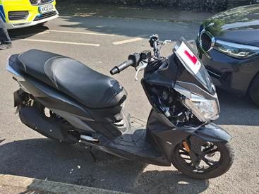 NSRAPT's tweet image. Two teenagers overtook an unmarked police car in Yarmouth yesterday, all whilst riding on a stolen moped with no helmets.
Both were arrested on suspicion of theft and possession of offensive weapon. They have since been released on bail whilst enquiries continue.