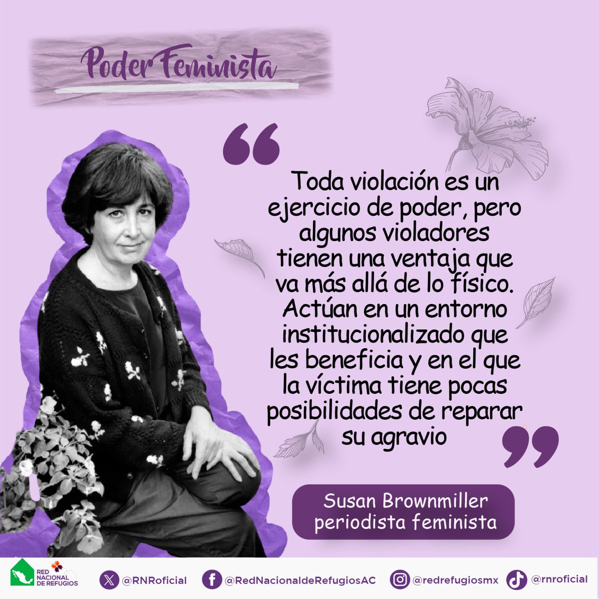 RNRoficial's tweet photo. #PoderFeminista🔥💜 también es alzar nuestras voces ante las violencias machistas institucionalizadas que limitan a las mujeres vivir una vida libre de violencias https://t.co/bwUKy2YGfX