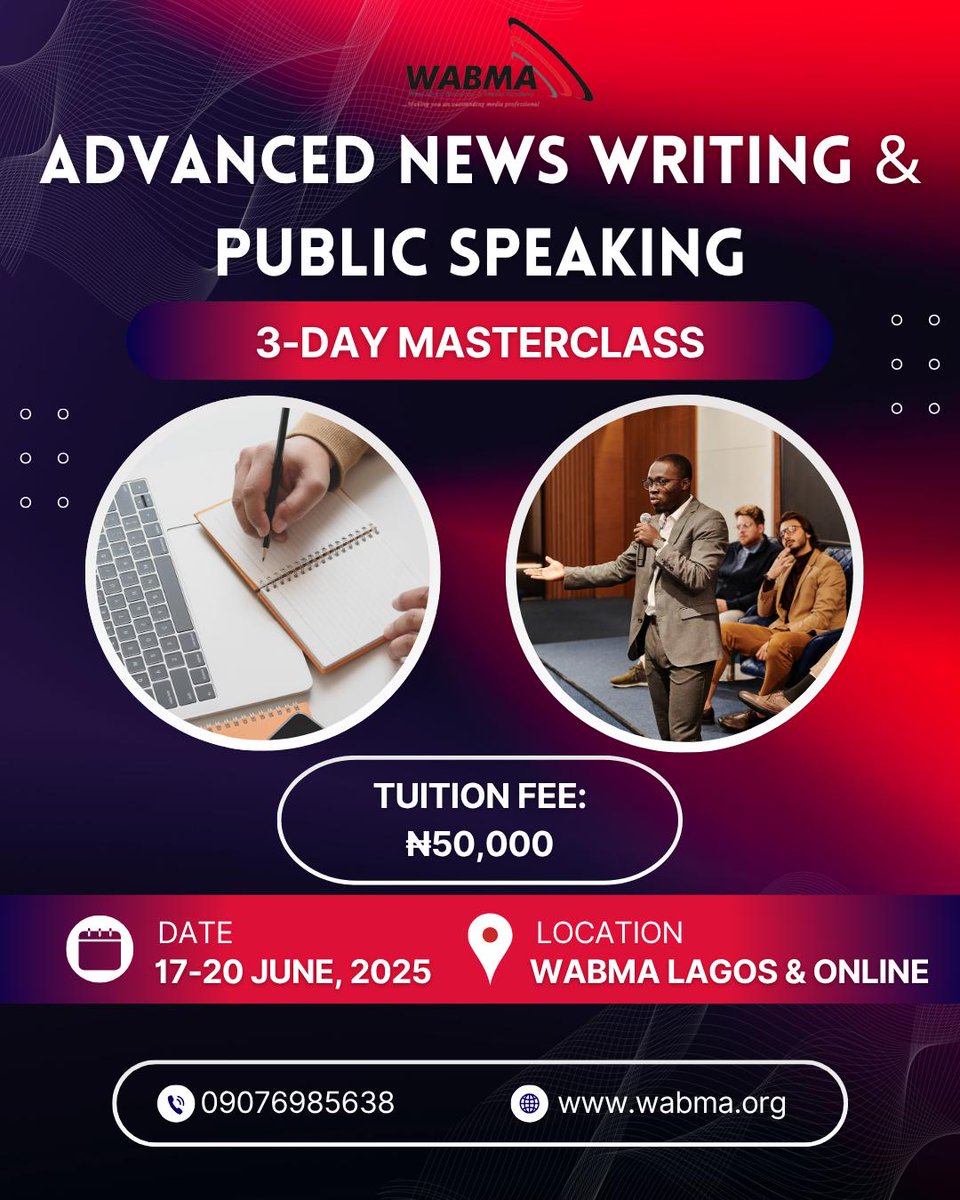 West Africa Broadcast & Media Academy -WABMA (@wabmaonline) on Twitter photo 