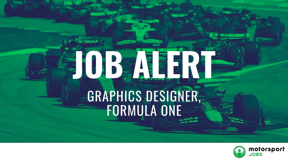 Join <a href="/F1/">Formula 1</a> as a Graphics Designer. 

Apply here: motorsportjobs.com/en/job/graphic…

#motorsportjobs #motorsport #jobs #jobalert #autosport #jobsinmotorsport #hiring #howtogetajobinf1 #f1jobs #workinf1 #jobsinf1