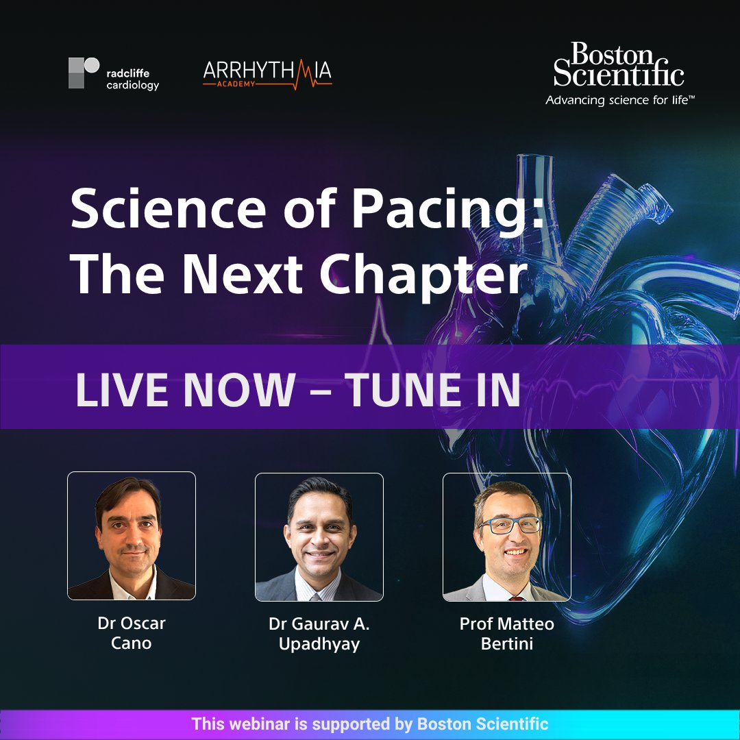 ArrhythmiaAcademy (@arrhythmia_a) on Twitter photo 🚨 LIVE NOW | 'Science of Pacing: The Next Chapter' – an expert-led webinar in electrophysiology, focused on Conduction System Pacing (CSP) 👉
ow.ly/nFfb50W4FN7
Don’t miss real-time insights, new #HRS2025 data & live Q&A with leading global faculty🫀
#CSP <a href="/OCanoPerez/">Óscar Cano</a> 🚨 LIVE NOW | 'Science of Pacing: The Next Chapter' – an expert-led webinar in electrophysiology, focused on Conduction System Pacing (CSP) 👉
ow.ly/nFfb50W4FN7
Don’t miss real-time insights, new #HRS2025 data & live Q&A with leading global faculty🫀
#CSP <a href="/OCanoPerez/">Óscar Cano</a>