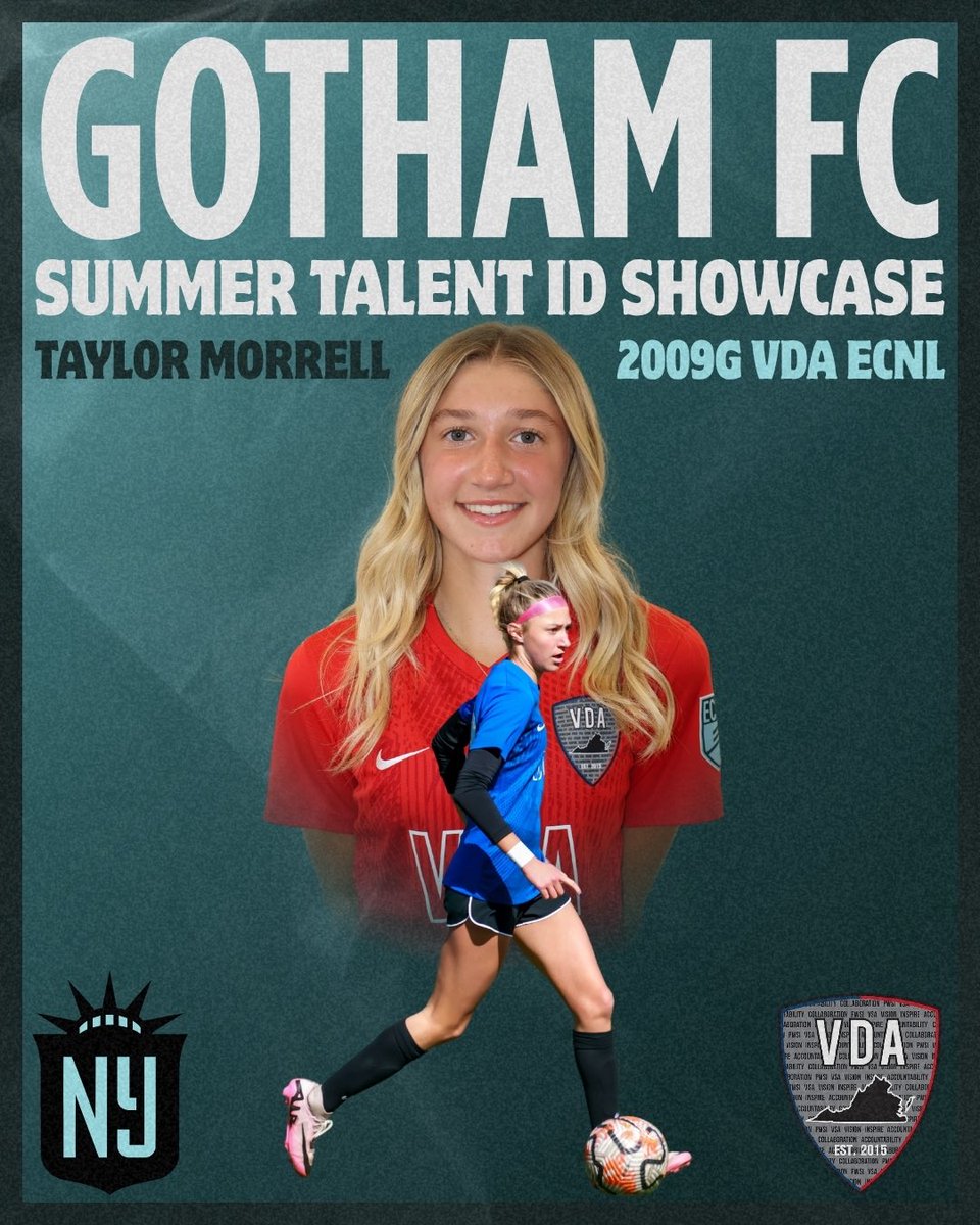 Congratulations to these 8️⃣ VDA ECNL Girls players on their selection to last week’s Gotham Football Club Summer Talent ID Showcase. This event brought together some of the best youth players in the country. 👏🏼

Kyndal Shuler - Class of 2026
Maya Engel - Class of 2027
Audrey
