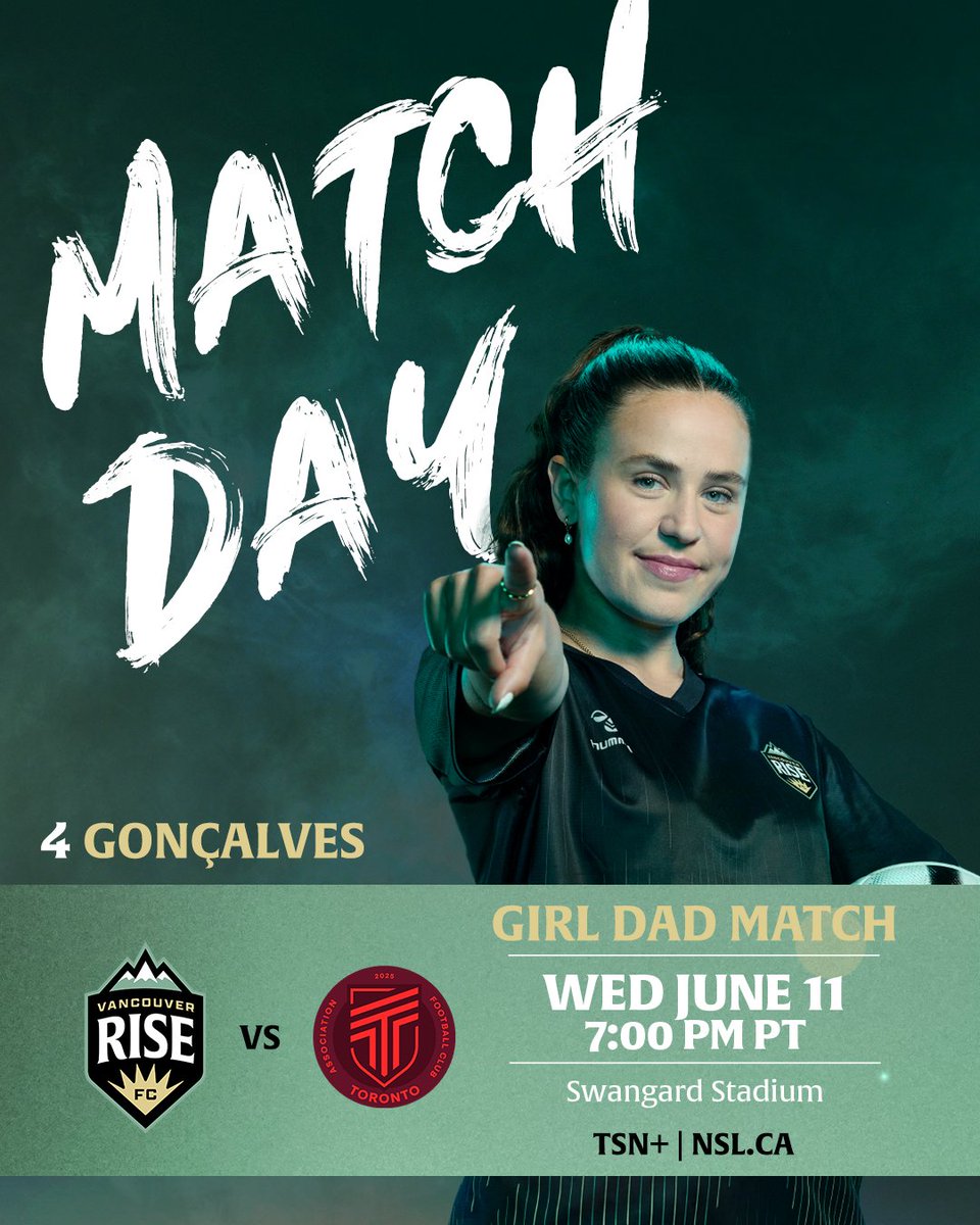 VancouverRiseFC's tweet image. Tonight we face Toronto at home 😤

🆚 @AFC_Toronto
🏟️ Swangard Stadium
🕛 7 PM PT
🎟️ bit.ly/RISEvTORONTOJu… 
📺 TSN+ | nsl.ca

#VanRiseFC | #VANTOR