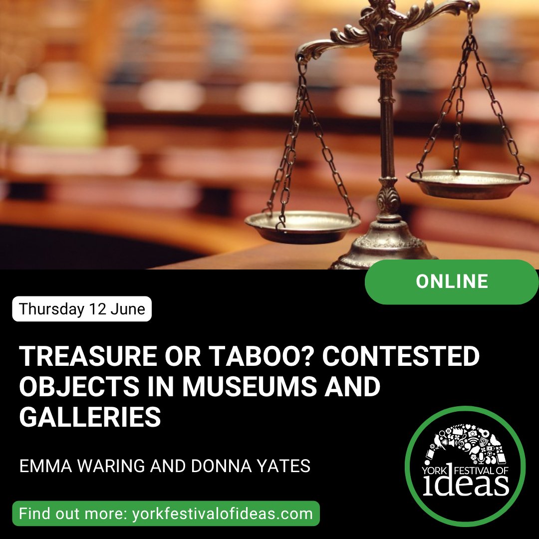 TOMORROW! Join Emma and Donna of the York Maastricht Partnership as they explore the ethical dilemmas surrounding T-Rex fossils, controversial art and human remains in museums and galleries today.

Treasure or Taboo?

yorkfestivalofideas.com/2025/calendar/…