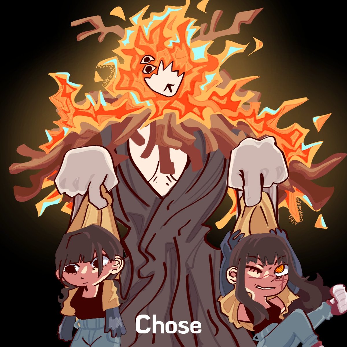 Demonhonho's tweet photo. Chose denji. #asamitaka #yoru #firedevil https://t.co/ePhHmMrlar