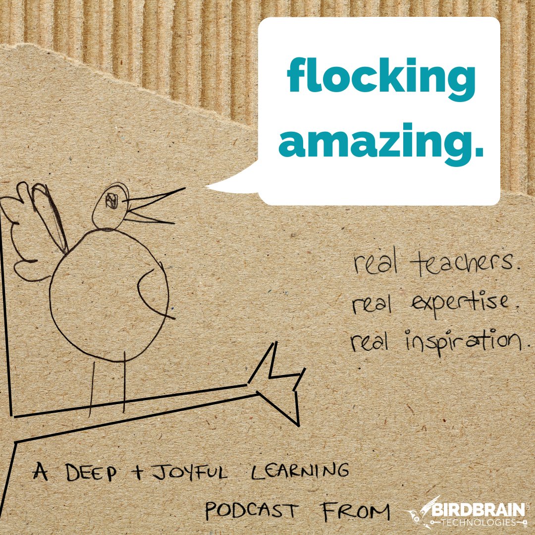 birdbraintech's tweet image. Feeling a little...uninspired? We've got your pep talk: Flocking Amazing, the podcast all about flocking amazing teachers just like you. Bite-sized conversations w/real teachers, sharing real expertise & providing inspiration to us all. Listen now wherever you get your podcasts!