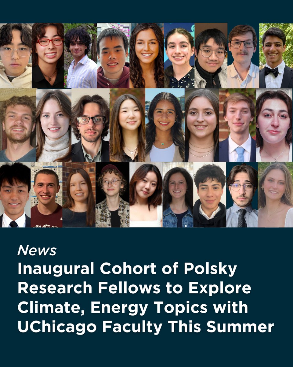 Institute for Climate and Sustainable Growth (@uchiclimate) on Twitter photo 27 <a href="/UChicago/">The University of Chicago</a> undergrads will hone their research skills this summer as the first cohort of Polsky Research Fellows.
The program is our Institute’s first large-scale initiative providing full-time, paid research opportunities to undergrads: climate.uchicago.edu/news/inaugural… 27 <a href="/UChicago/">The University of Chicago</a> undergrads will hone their research skills this summer as the first cohort of Polsky Research Fellows.
The program is our Institute’s first large-scale initiative providing full-time, paid research opportunities to undergrads: climate.uchicago.edu/news/inaugural…