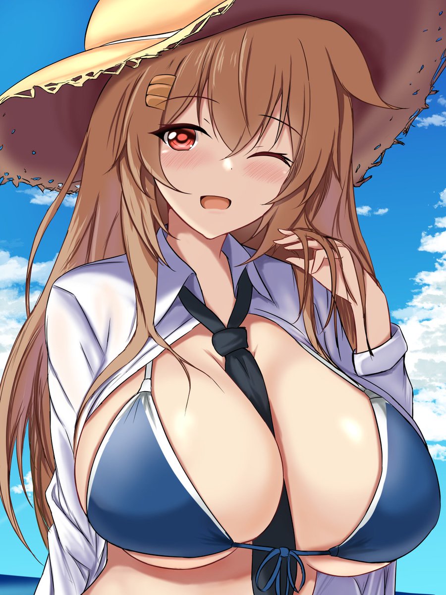 村雨(艦これ) ,村雨改二 ,時雨改三(艦これ) 「#無言でお気に入りの巨乳をあげる見た人もやる」|MONTE@大湊のイラスト