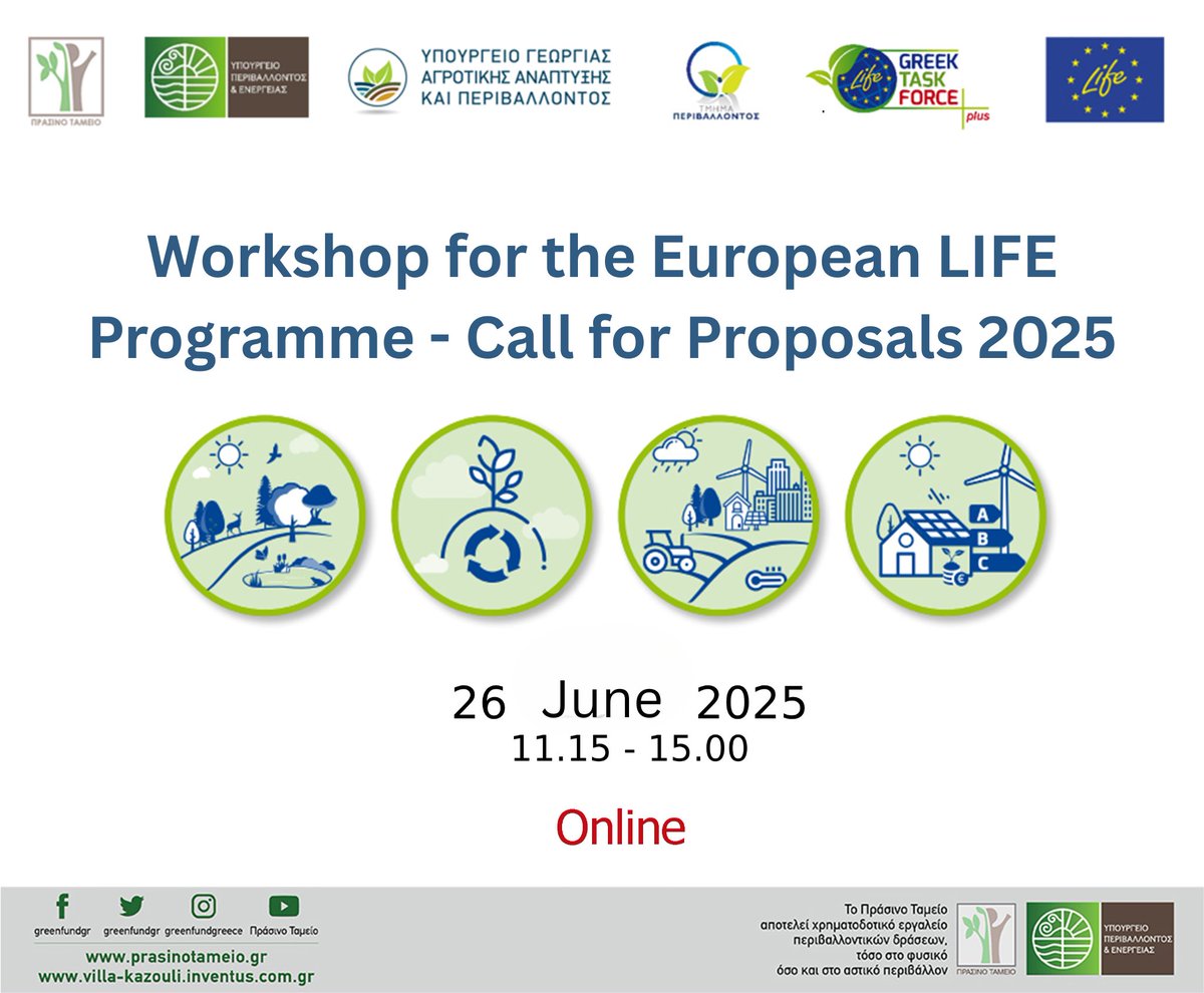 Energate_eu's tweet image. Excited to join the Joint Info Seminar on the EU LIFE Programme, 26 June!
Our Project Manager Katerina Papapostolou will present ENERGATE’s work. Join us in Paphos or online.
Register: lnkd.in/dfF_rKjS #LIFEProgramme
#Sustainability #LIFEProgramme #LIFEAmplifier
