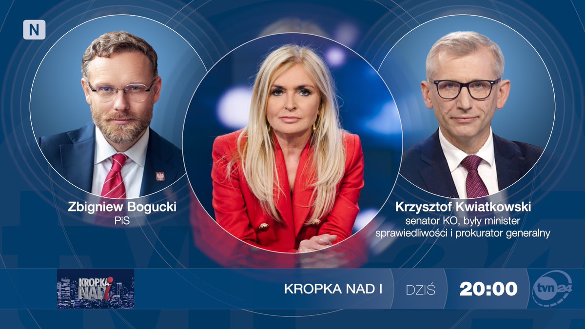 Kropka Nad I (@kropkanadi) on Twitter photo W środę gośćmi "Kropki nad i" będą <a href="/Kwiatkowski2011/">Krzysztof Kwiatkowski</a> i <a href="/BoguckiZbigniew/">Zbigniew Bogucki🇵🇱</a>. Zapraszamy o 20:00 do <a href="/tvn24/">tvn24</a>. W środę gośćmi "Kropki nad i" będą <a href="/Kwiatkowski2011/">Krzysztof Kwiatkowski</a> i <a href="/BoguckiZbigniew/">Zbigniew Bogucki🇵🇱</a>. Zapraszamy o 20:00 do <a href="/tvn24/">tvn24</a>.