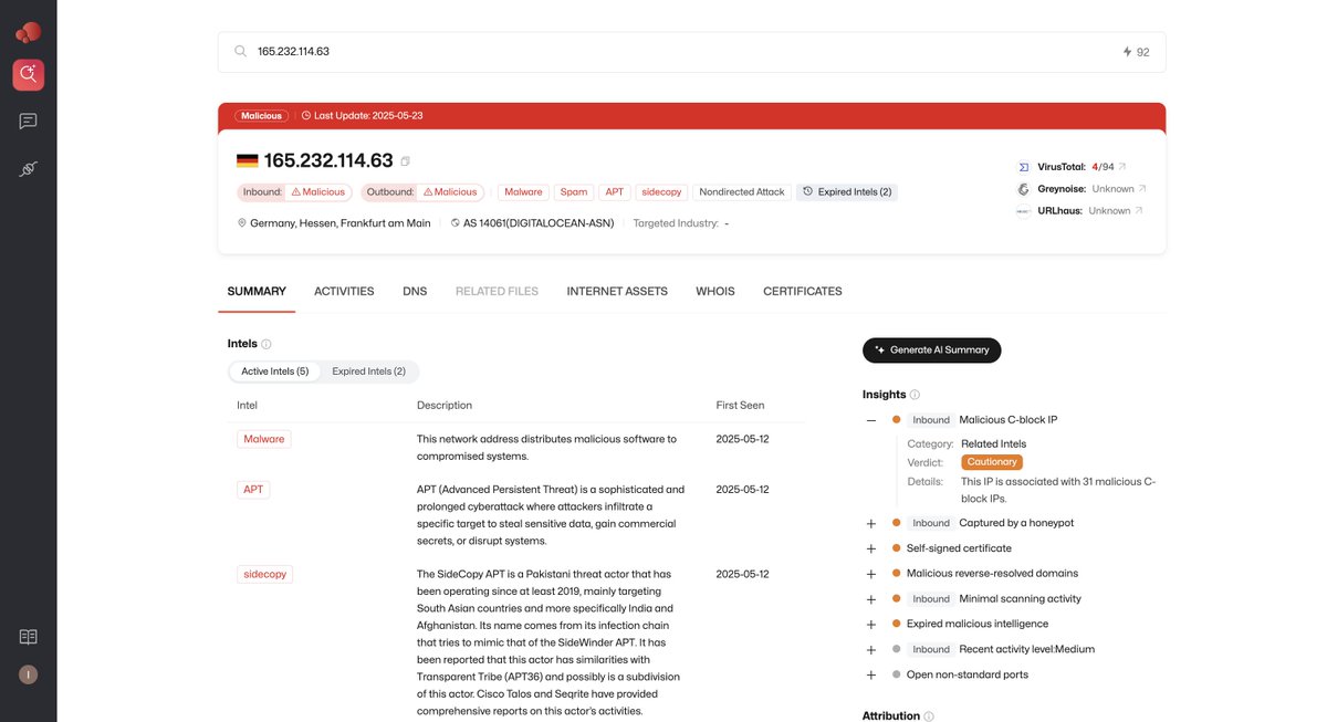 ThreatBookLabs's tweet image. File from the #SideCopy #APT group:
 #SHA256: 1d6ac9877ca79fbb85357d81a80c3ff4da90145ae4bac6c08441aaf4d3c0ec90 (National Anubhav Scheme-2025.desktop)
#IOC:
165.232.114.63
165.22.251.224
threatbook.io/research/165.2…
threatbook.io/research/165.2…