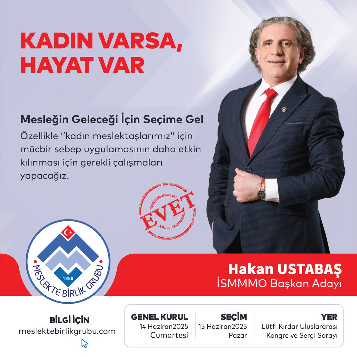 Meslekte Birlik Grubu İSMMMO Başkan Adayımız Hakan Ustabaş 12.06.2025 Perşembe Sabah saat 07:00 de <a href="/kanal7/">Kanal 7</a>  #kanal7desabah programında <a href="/Esraketenci/">Esra Ketenci</a> nin konuğu olacaktır.