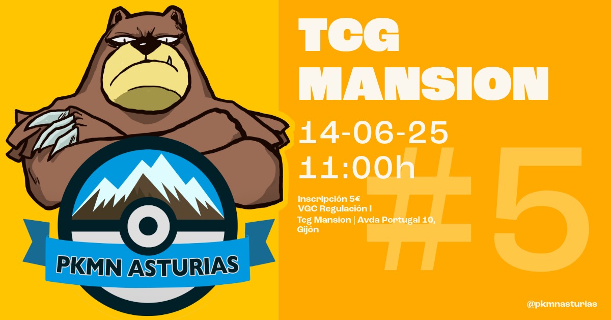 Pokémon Asturias (@pkmnasturias) on Twitter photo Este sábado EMPEZAMOS EL ROAD TO OFICIALES.
Por fin aprobaron la liga en <a href="/tcgmansionshop/">TCG Mansion</a> y lo celebramos con un torneo para prepararnos la temporada que viene.
Recordad llevar el id y la hoja cerrada.
Os esperamos el Sábado Este sábado EMPEZAMOS EL ROAD TO OFICIALES.
Por fin aprobaron la liga en <a href="/tcgmansionshop/">TCG Mansion</a> y lo celebramos con un torneo para prepararnos la temporada que viene.
Recordad llevar el id y la hoja cerrada.
Os esperamos el Sábado