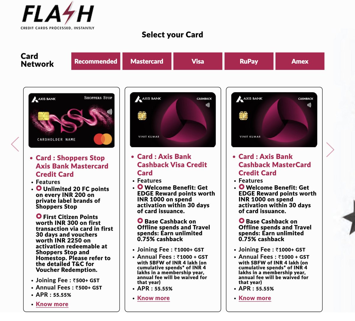 Axis Bank Cashback Credit Card is now available for application

web.axisbank.co.in/DigitalChannel…