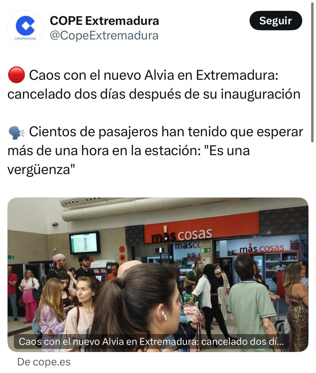 Lo han cancelado a los 2 días de inaugurarlo.

Al segundo día, ya no funcionaba.

Al segundo…