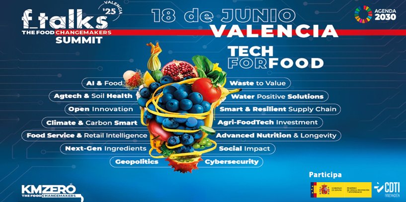 CDTI_innovacion's tweet photo. 📢No te pierdas la participación del @CDTI_innovacion en la mesa redonda "#Foodtech española: del foco en #innovación al escalado" el 🗓️próximo 18 de JUNIO en #Valencia👇

🎯La sesión está enmarcada en ftalks The Food Changemakers Summit 2025, encuentro del sector de la #alimentación que pretende promover su transformación🥦

Más información y registro ➡️https://t.co/9xUt3LR5ig

#AyudasCDTI #AyudandoCrearFuturo #financiación #emprendimiento #ftalks25 #FoodChangemakers