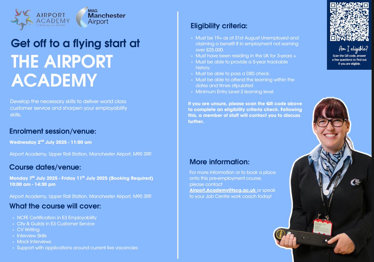 🌟 Whilst our team’s focus is always on MFT, we’re proud to share the work of our peers. 

Collaboration strengthens our impact

Check out these opportunities at Manchester Airport 
💙 #TeamMFT #GreaterManchester #Collaboration #NHS