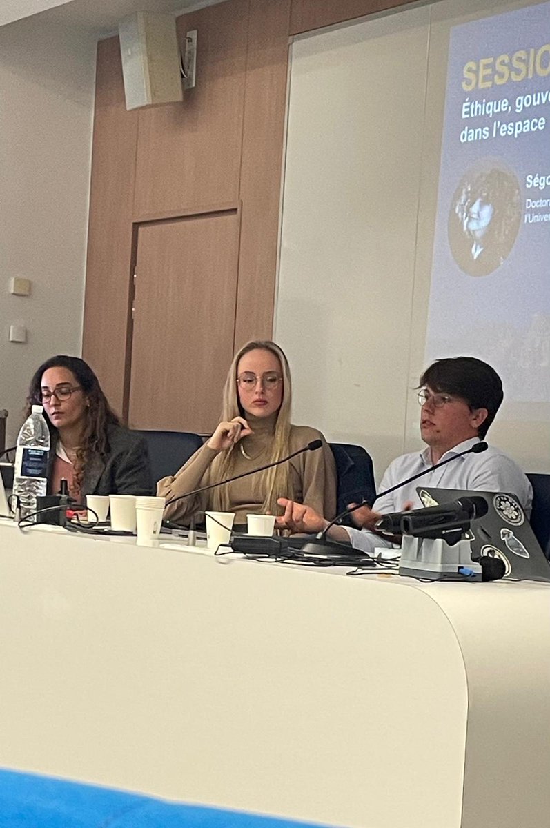 ChaireSIRIUS's tweet photo. 🌟On May 20th, two of our young researchers Alexandre Chazelle and Aveline Cloitre spoke at the #Toulouse edition of the @universeh_eu #conference to discuss #spaceactivities from a managerial and legal perspective on the future of #humanityinspace. Thanks to the organizers! https://t.co/fyUj5HTBzE