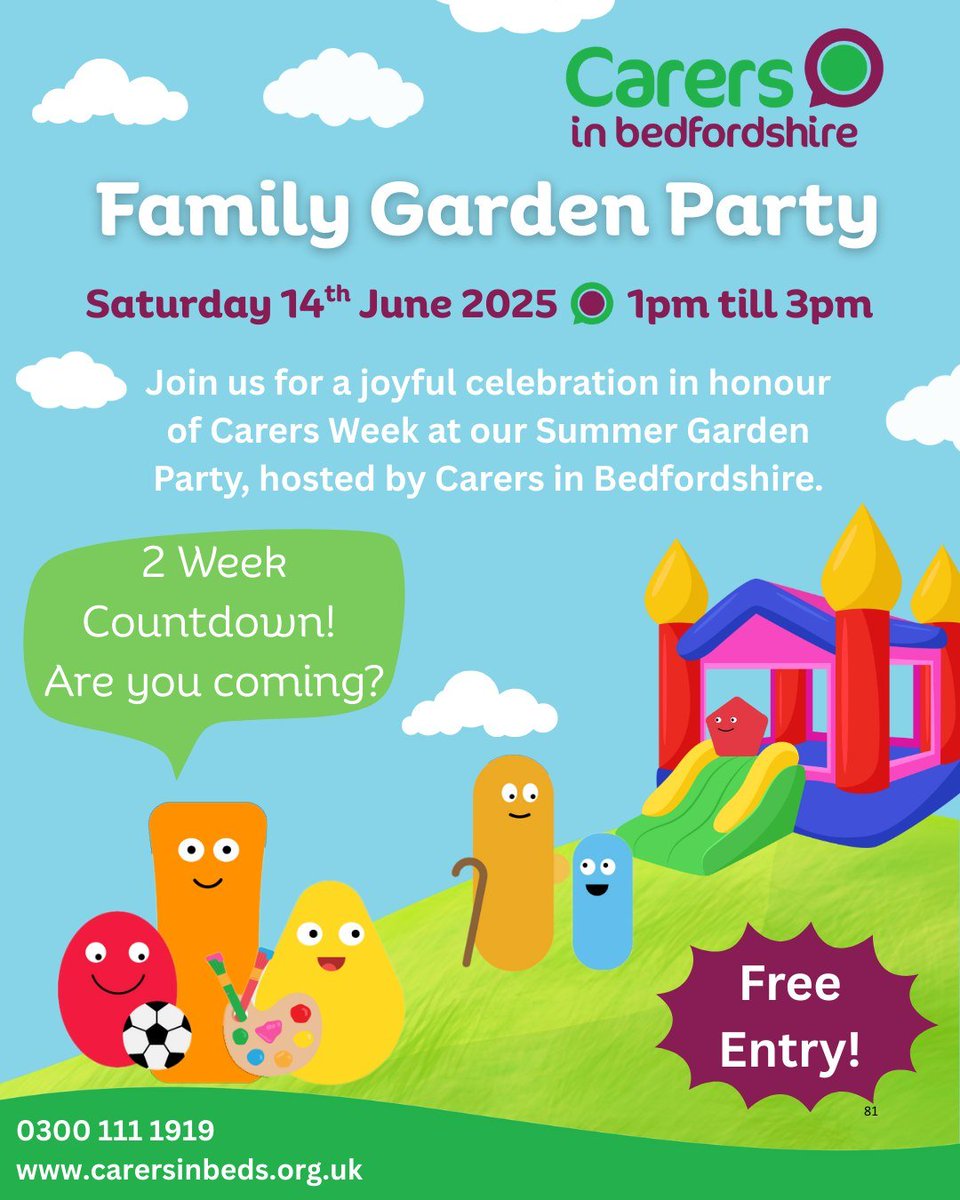 Expect an afternoon full of fun, laughter, and community spirit:
📷 Bouncy castle &amp; classic games
📷 Arts &amp; crafts
📷 Food van + sweet treats
📷 Ice cream &amp; refreshments
📷 Live entertainment
📷 Local business stalls
…and so much more!

To book visit form.jotform.com/233404142833347
