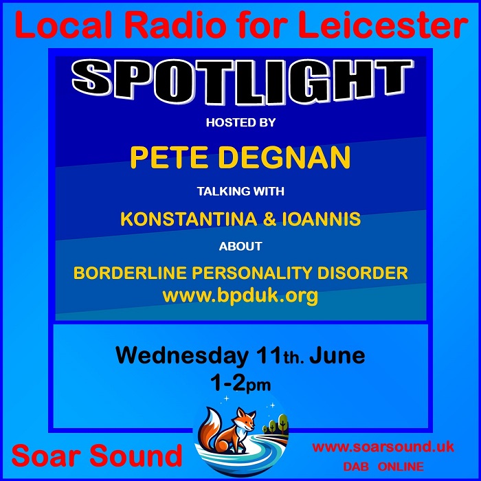 Leic58's tweet image. Local community radio station, #Soarsound,broadcasting on DAB, smart speakers and the internet.
The #Spotlight show, hosted by Pete Degnan.
Working with various local charities, community groups & individuals to promote relevant projects & events to the wider audience.